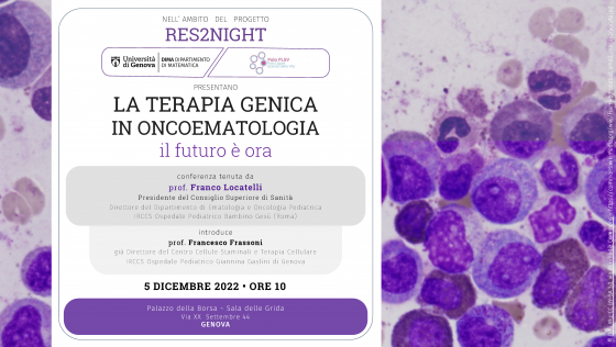 Conference "La terapia genica in oncoematologia, il futuro è ora" by prof. Franco Locatelli